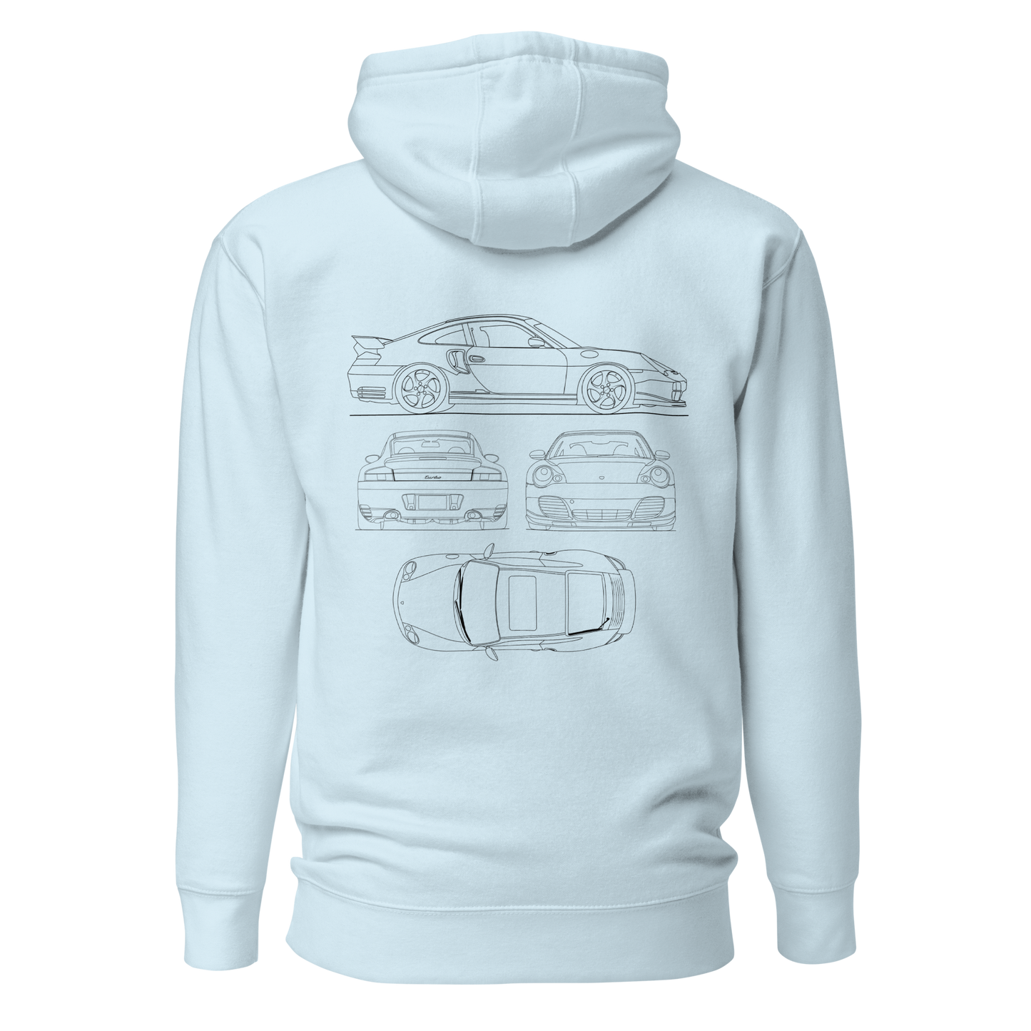 996 Embroidered Blueprints Hoodie